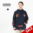 【50％OFF】UNIVERSAL OVERALL（ユニバーサルオーバーオール） CHICAGO BEARS×UNIVERSAL OVERALL スウェット フーディー レディース 長袖 綿 コットン プルオーバー パーカー フード NFL【セール】