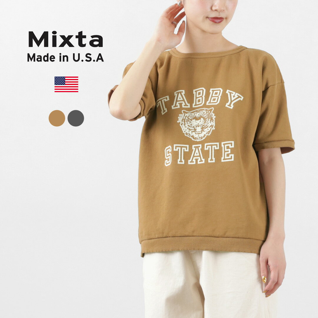 【20％OFF】MIXTA（ミクスタ） ヴィンテージ プリント 半袖 スウェット / タビー ステイト メンズ レディース ユニセックス ヴィンテージ風 アメリカ製 裏起毛 TABBY STATE S/S SWEAT【セール】 その1