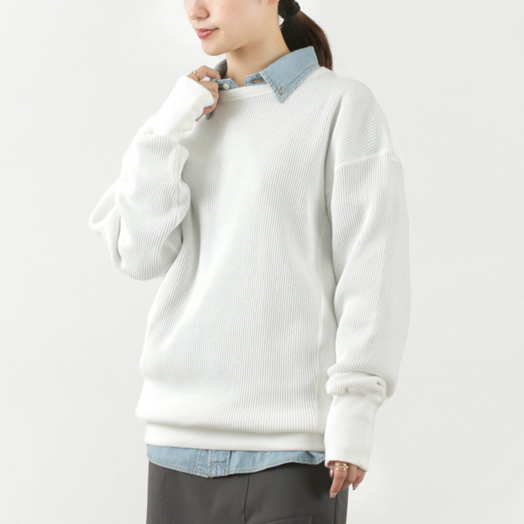 SHINZONE（シンゾーン） ワッフルプルオーバー 22MMSCU20 / レディース トップス トレーナー カットソー 無地 綿 日本製 WAFFLE PO