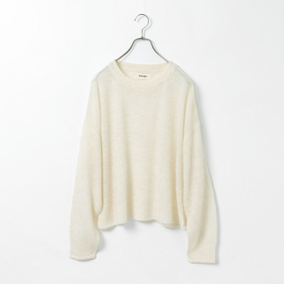 【50％OFF】TUMUGU（ツムグ） モヘア プルオーバー / レディース トップス ニット 長袖 ワイド 無地【セール】 daigochi-10005721 GochI by ROCOCO サンプル画像3