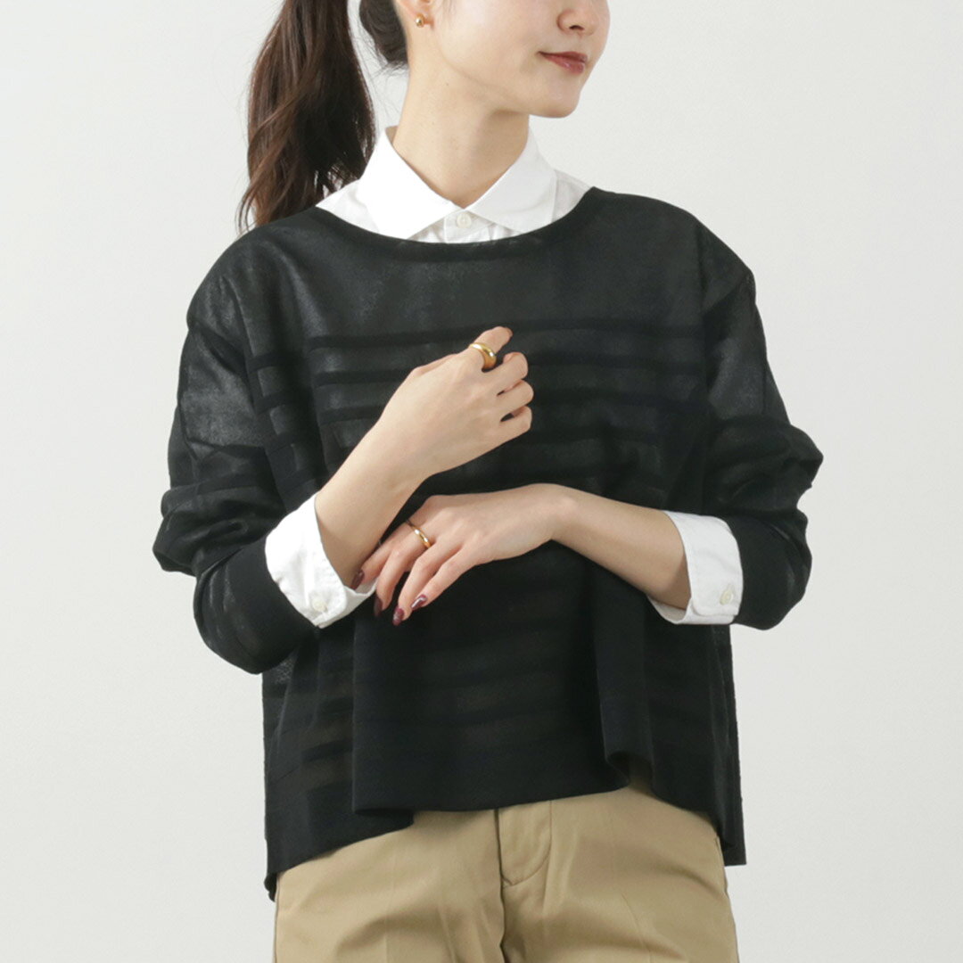 あーたむ☆美品☆トラディショナルウェザーウェア ボートネックニット Traditional Weatherwear x NAVYS - AUTUMN & WINTER 2021 CHAPTER 02
