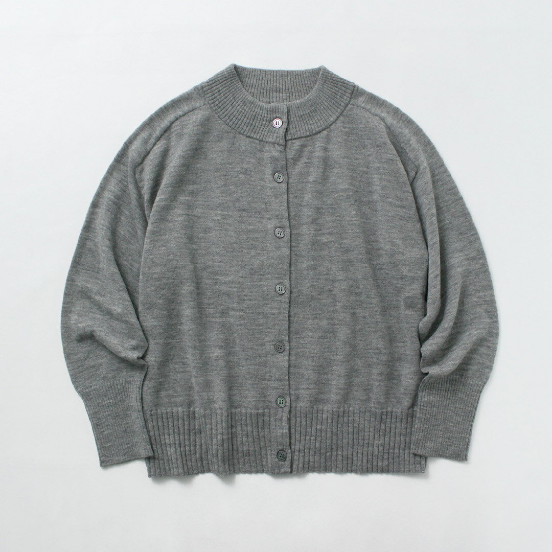 【30％OFF】MAO MADE（マオメイド） メリノウール スタンダード カーディガン / レディース ニット 長袖 モックネック【セール】 daigochi-10006793 GochI by ROCOCO サンプル画像3
