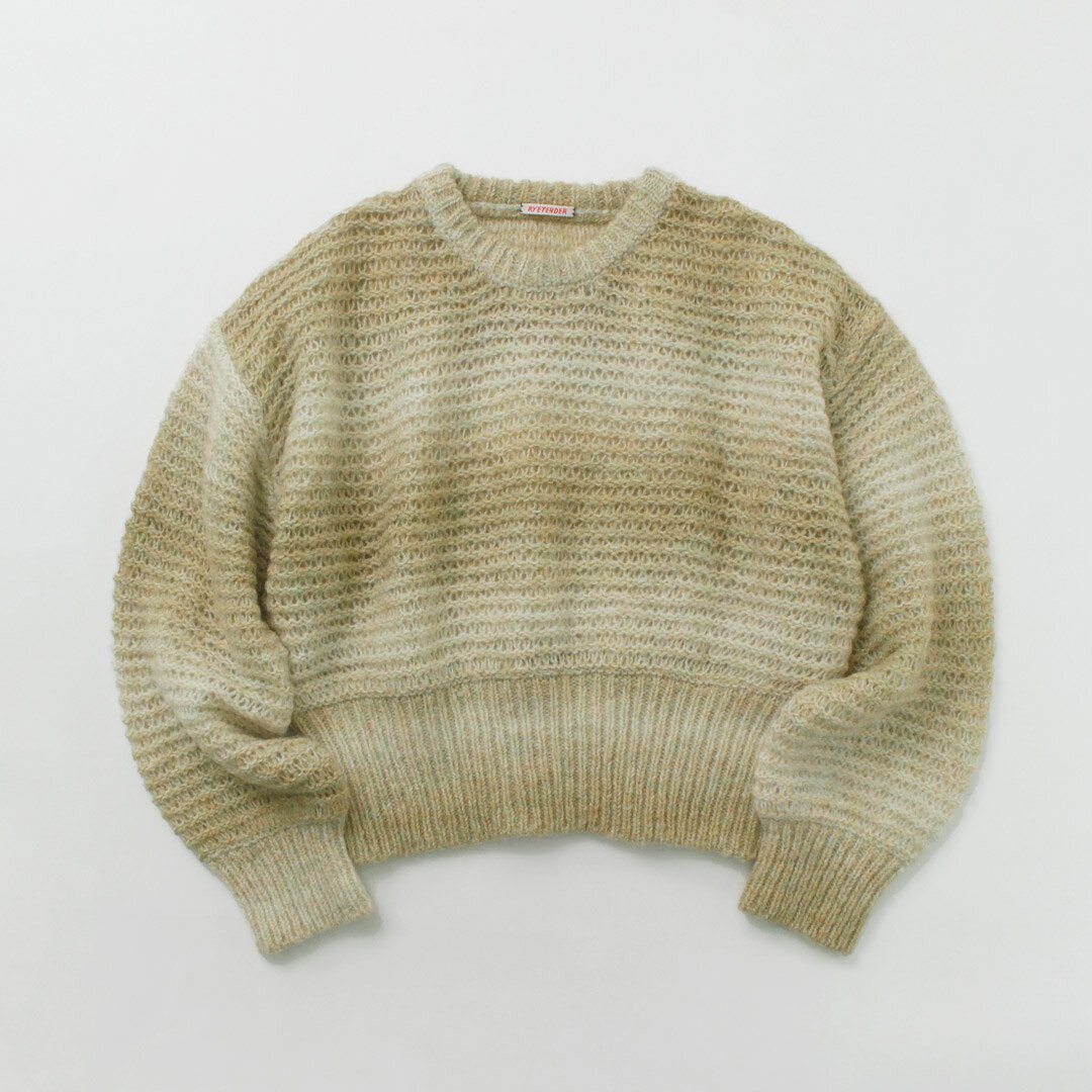 【50％OFF】RYETENDER（ライテンダー） MARION SWEATER マリオンセーター / レディース トップス ニット モヘヤ モヘア ボーダー ハイウエスト クロップド 透かし編み【セール】 daigochi-10006634 GochI by ROCOCO サンプル画像3