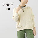 FNOR(エフノア) オープンエンドワッフル ハーフジッププルオーバー / メンズ レディース ユニセックス トップス トレーナー 長袖 日本製