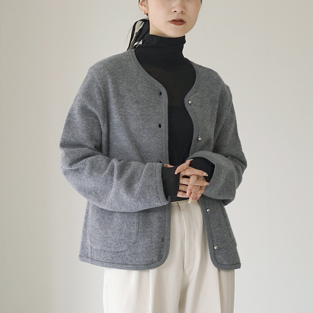 SHINZONE（シンゾーン） ウール ニット ジャケット 25AMSNI04 / レディース カーディガン 羽織 長袖 無地 WOOL KNIT JACKET / pl2