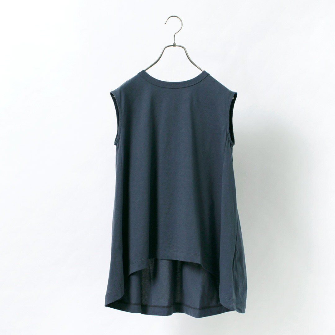 【50％OFF】MAO MADE（マオメイド） ふわり天竺 おりがみ ノースリーブ プルオーバ...