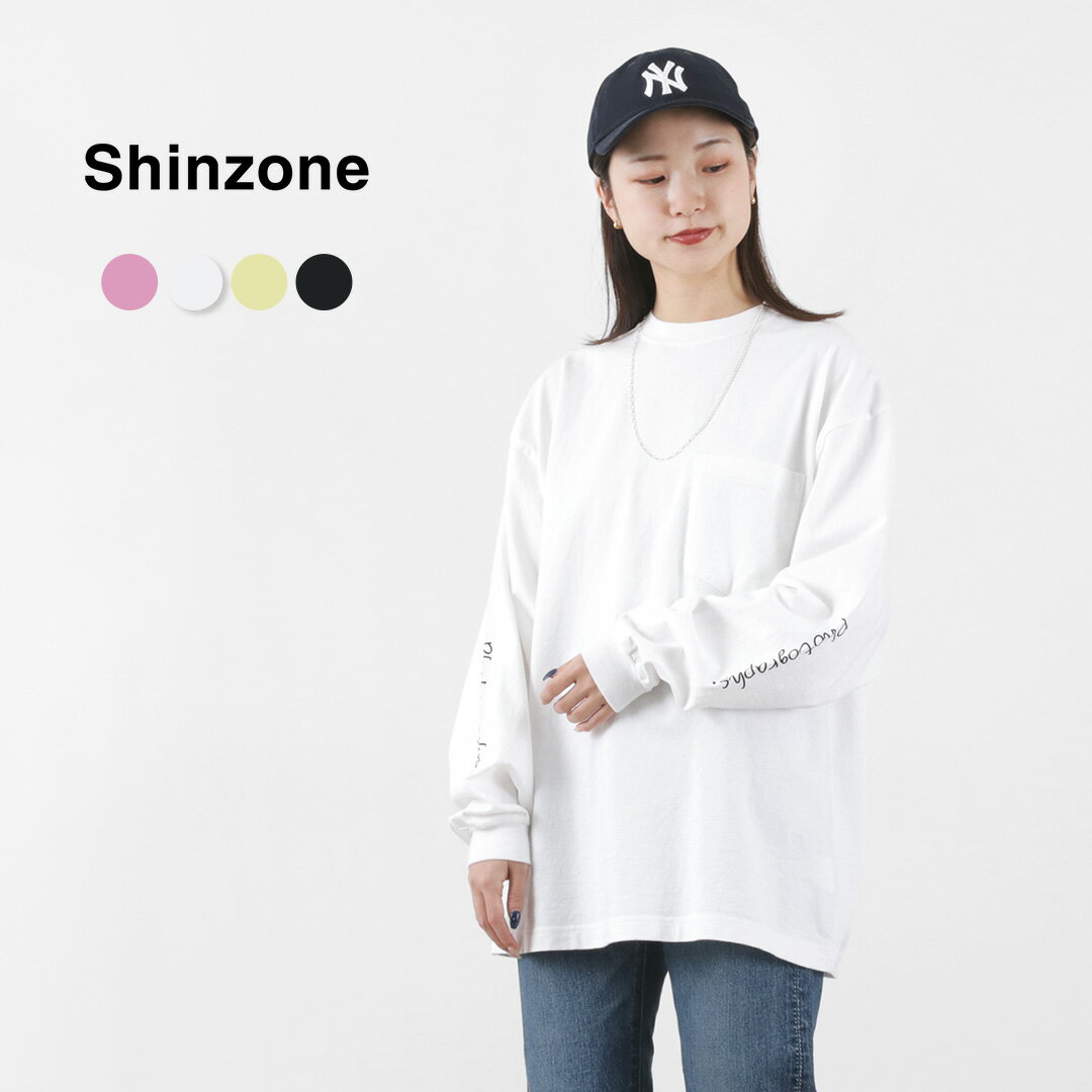 SHINZONE（シンゾーン） フォトグラフTシャツ / レディース 長袖 ロンT カットソー プリント 日本製 23SMSCU06 photographs T