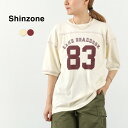 【8%OFFクーポン対象】【50%OFF】SHINZONE(シンゾーン) フットボール Tシャツ 23AMSCU07 / レディース カットソー 半袖 クルーネ...