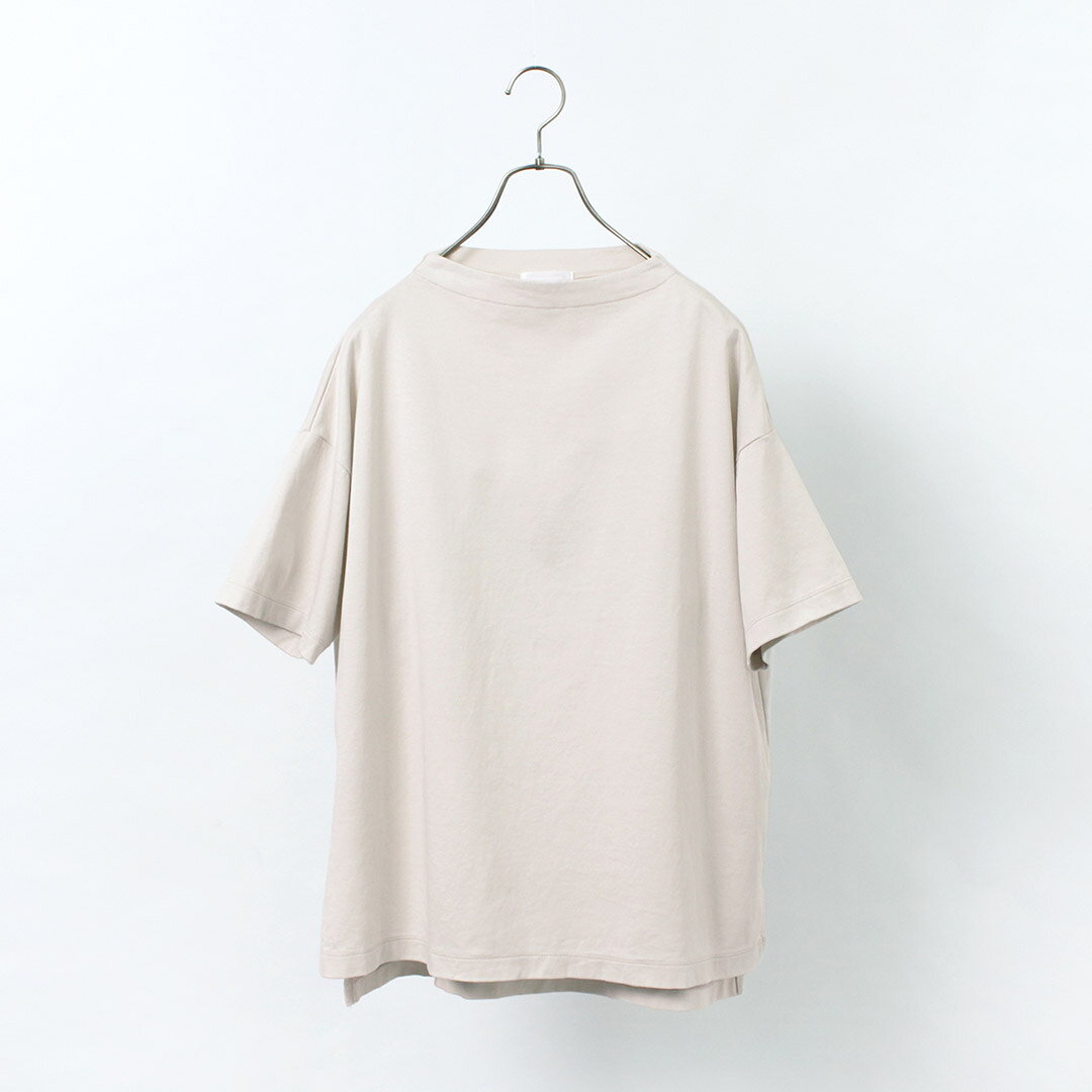 【30％OFF】COMMENCEMENT（コメンスメント） ボトルネック ショートスリーブTシャツ / レディース カットソー 半袖 綿 コットン 無地 日本製 C-187 Bottle neck S/S Tee【セール】 daigochi-10004449 GochI by ROCOCO サンプル画像3