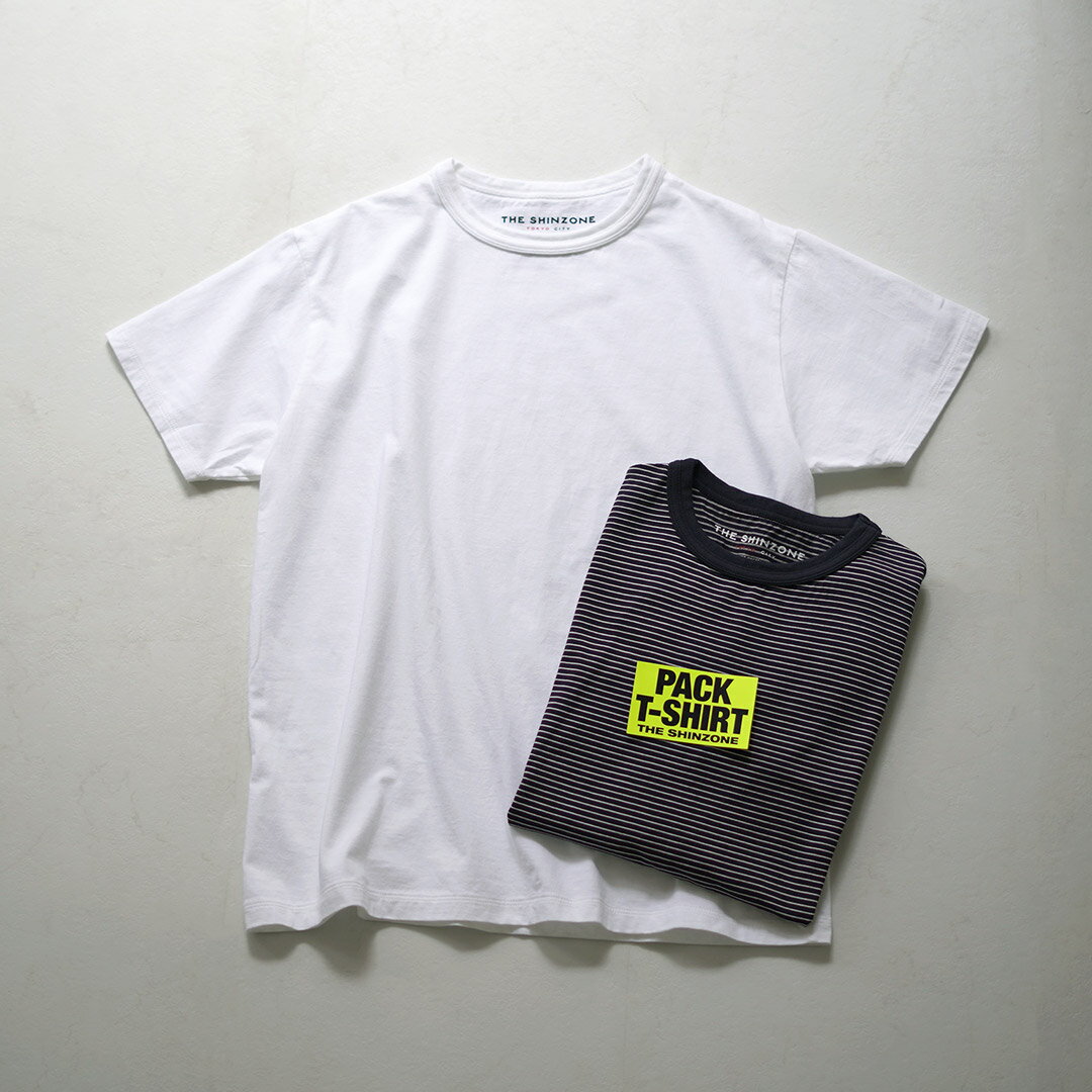 【10％OFFクーポン対象】SHINZONE（シンゾーン） カラー別注 パックTシャツ / レディース トップス 半袖 クルーネック 2枚組 日本製 PACK TEE 20SMSCU66 / szes / szsp