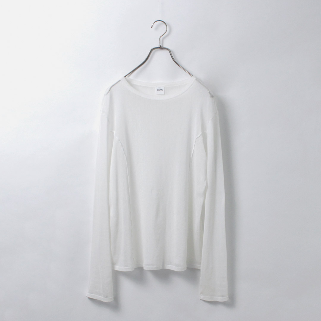 ��30��OFF��YENN�ʥ������ ���åȥ���塼�� ���󥰥��꡼�� TEE / ��ǥ����� �ȥåץ� T����� Ĺµ ��100 ����? �������롼 COTTON TULLE LONGTEE�ڥ������