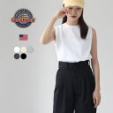 【10%OFFクーポン対象】GOODWEAR(グッドウェア) スリーブレス トップ Tシャツ / ノースリーブ タンクトップ レディース 綿100 カットソー