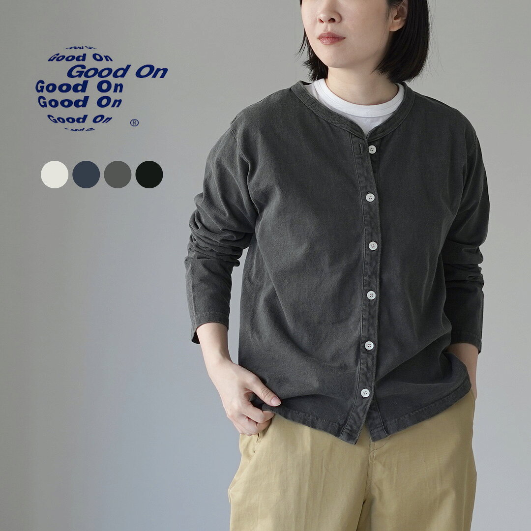 乐天商城 - GOOD ON（グッドオン） クルー Tシャツ カーディガン 日本製 / レディース