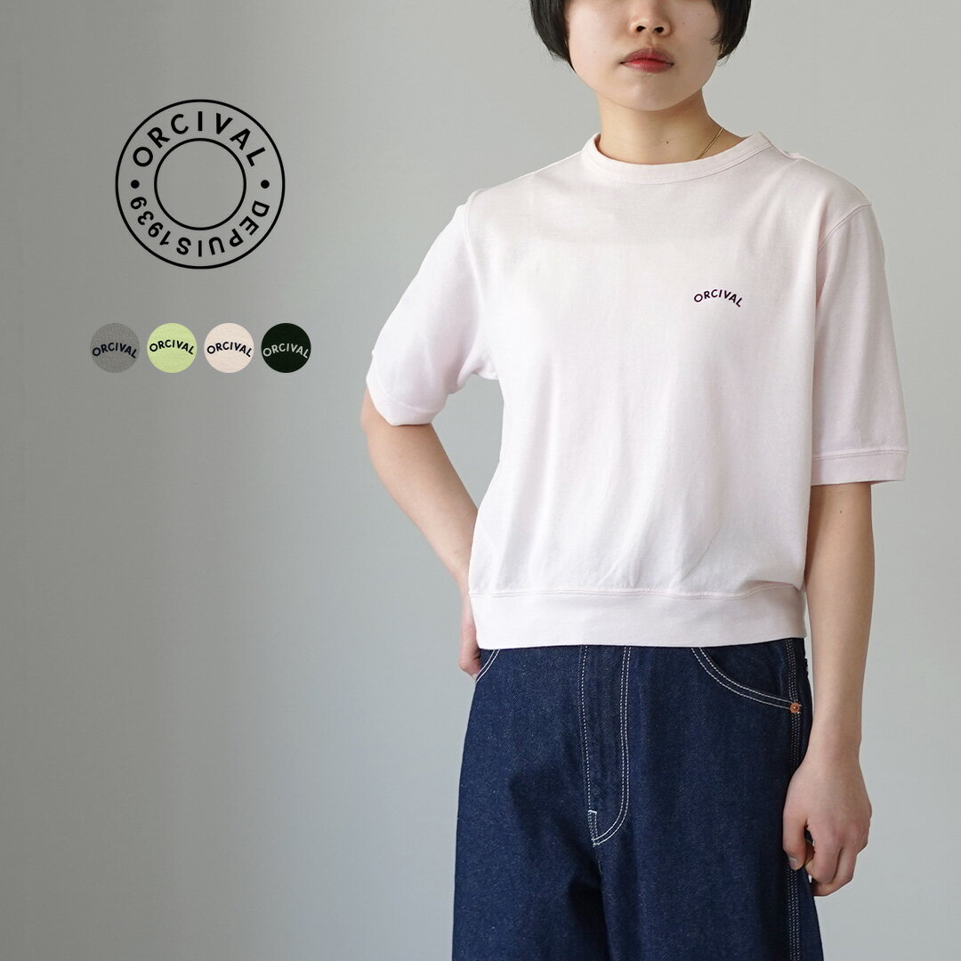 乐天商城 - ORCIVAL（オーシバル） クルーネック ショートスリーブ プルオーバー 日本製 / レディース Tシャツ 半袖
