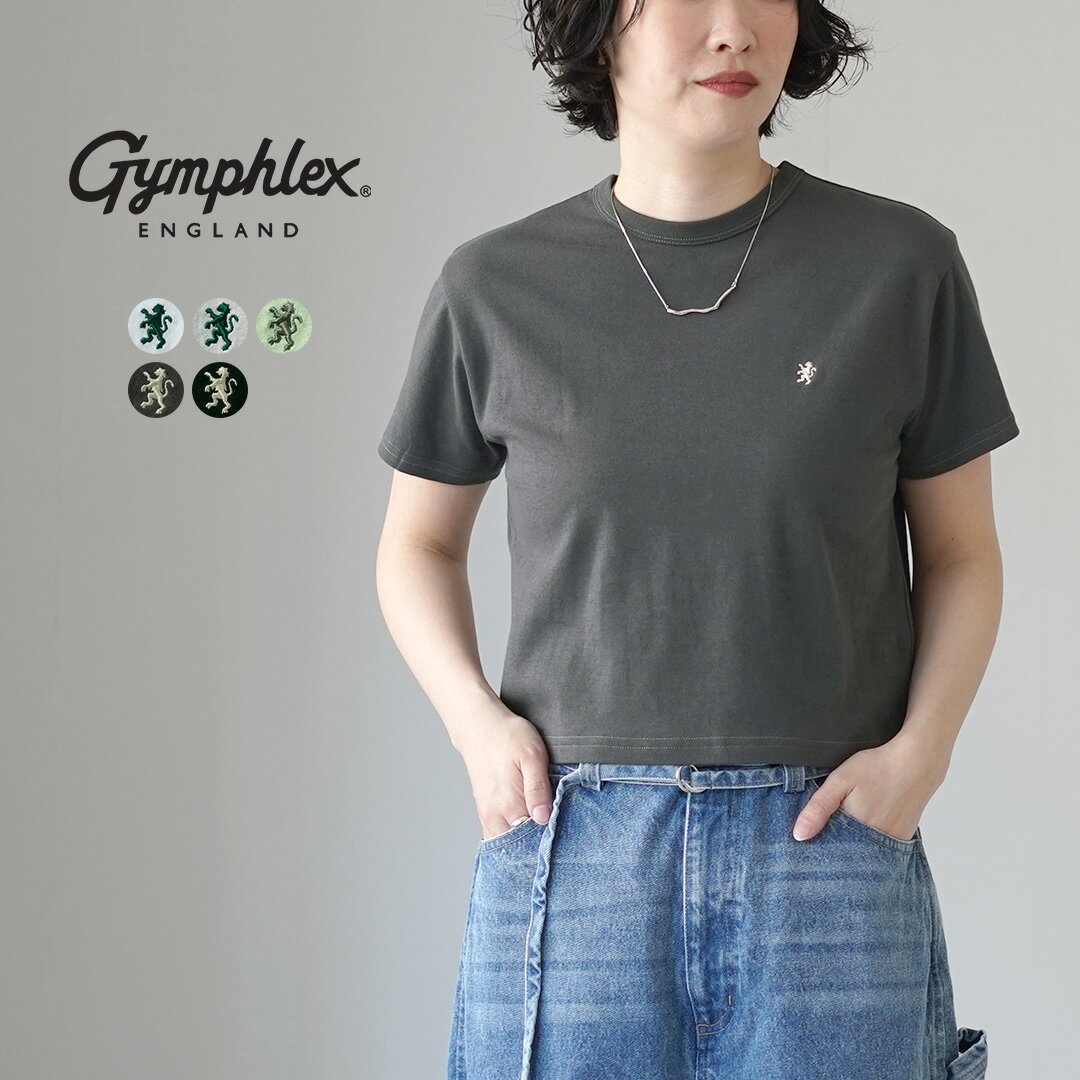 乐天商城 - 【10％OFFクーポン対象】GYMPHLEX（ジムフレックス） クルーネック ショート プルオーバー / レディース Tシャツ 半袖