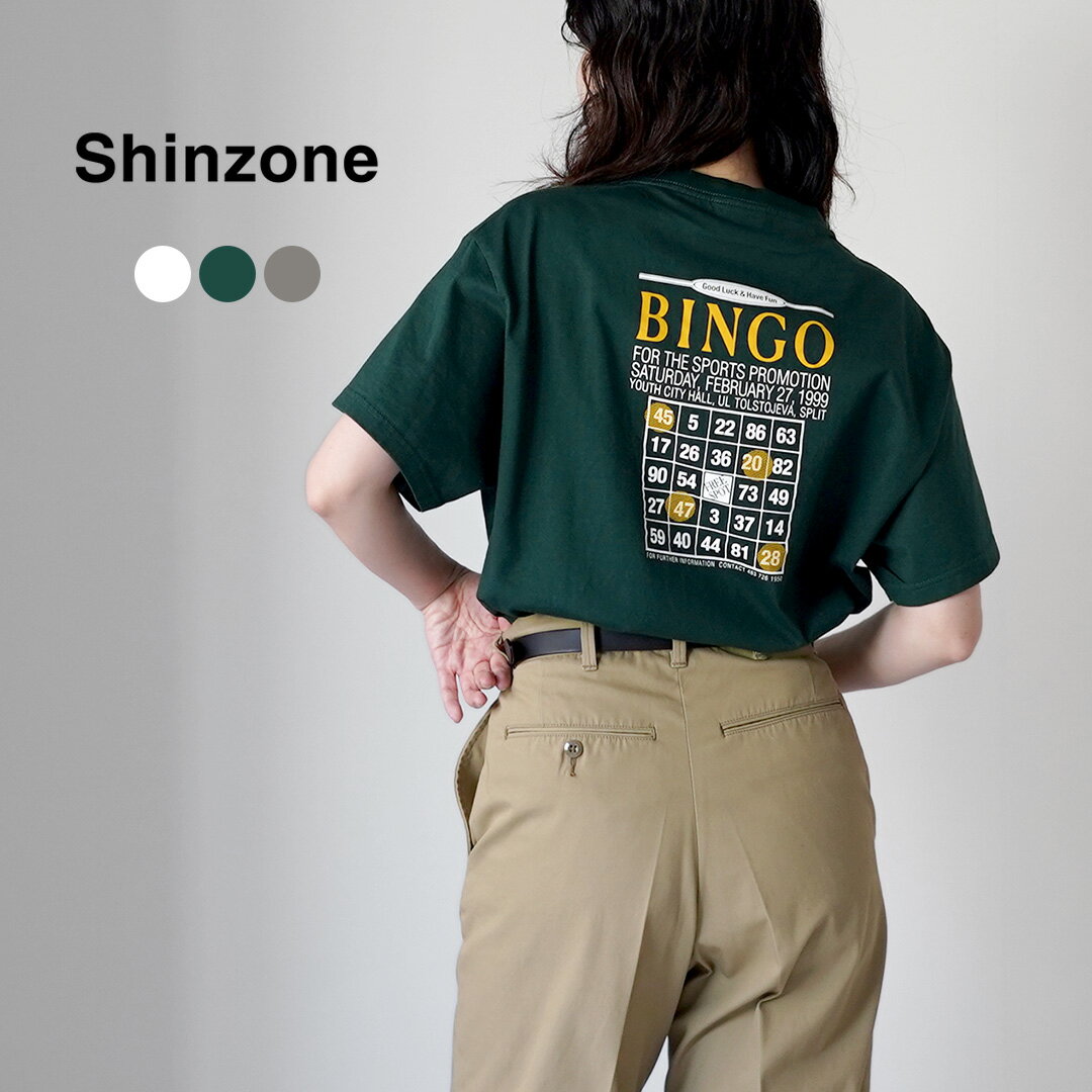 乐天商城 - 【10％OFFクーポン対象】SHINZONE（シンゾーン） BINGO Tシャツ 26SMSCU13 日本製 / レディース 半袖 プリント
