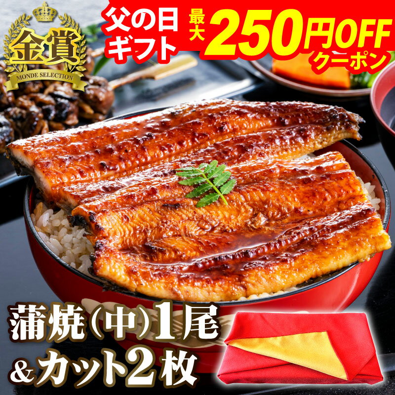 蒲焼き 父の日 プレゼント うなぎ 国産 蒲焼き ギフト 国産うなぎ 2種セット 長蒲焼(中)1尾＆カット蒲焼2枚 焼き肝串プレゼント 父の日 うなぎ 蒲焼き ギフト プレゼント 鰻 ウナギ 蒲焼 国産 国内産 お祝い 内祝い 結婚内祝い グルメ 金賞 送料無料