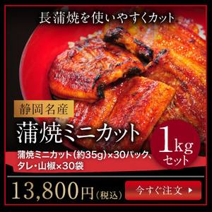 蒲焼ミニカット1kgセット【お買い得】【国産】【不揃い】|送料無料 うなぎ 蒲焼き ご自宅用 メガ盛り