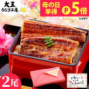 \P5倍!/ 母の日 プレゼント 食べ物 ギフト 国産うなぎ 長蒲焼2尾セット メッセージ