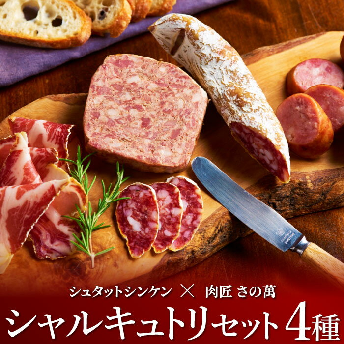 お中元 青葉台の名店と肉匠さの萬がコラボ シュタットシンケン×さの萬 シャルキュトリセット お肉 ギフト 贈り物 お祝い 内祝い 生ハム 白カビサラミ 肉ギフト 送料無料