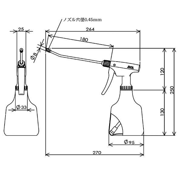 NO.530ダイヤスプレー（レッド）スポイド付き 500ml