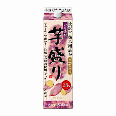 【送料無料1ケース】芋盛り 芋 25度 合同酒精 1.8L 1800ml パック 6本入★北海道 沖縄のみ別途送料が必要となります