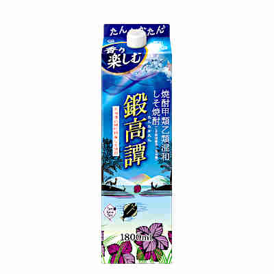 【送料無料2ケース】鍛高譚 しそ焼酎 20度 合同酒精 1.8L パック 6本入 2★北海道 沖縄のみ別途送料が必要となります