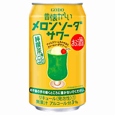 【1ケース】昔懐かしい メロンソーダサワー 合同酒精 350ml 缶 24本入
