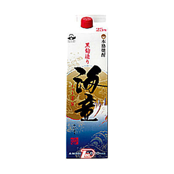 【送料無料2ケース】海童 〈芋〉 25度　濱田酒造　1.8L(1800ml) パック　6本×2★北海道、沖縄のみ別途送料が必要となります