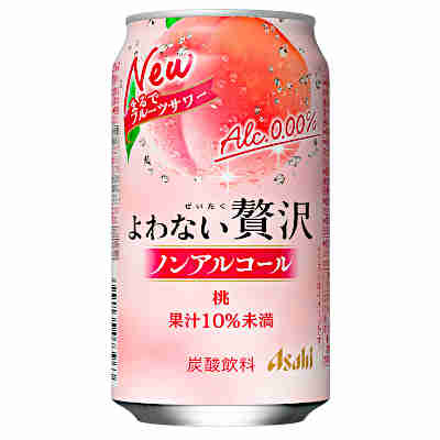 【2ケース】よわない贅沢 桃 ノンアルコール アサヒ 350ml 缶 24本入×2 【2ケース】よわない贅沢 桃 ノンアルコール アサヒ 350ml 缶 24本入×2
