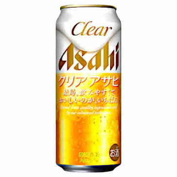 【送料無料1ケース】クリアアサヒ アサヒビール 500ml缶 24本入★北海道、沖縄のみ別途送料が必要となります