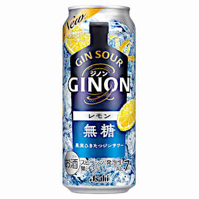 【2ケース】ジノン GINON レモン 無糖 アサヒ 500ml 缶 24本入×2