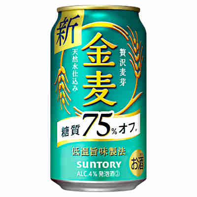 【送料無料2ケース】金麦　糖質75%オフ　サントリー　350ml　缶　24本×2★北海道、沖縄のみ別途送料が必要となります