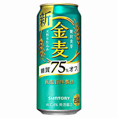 【送料無料2ケース】金麦〈糖質75%オフ〉　サントリー　500ml缶　24本×2★北海道、沖縄のみ別途送料が必要となります