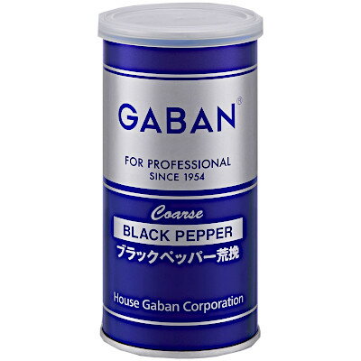 【1ケース】GABAN ブラックペッパー荒挽 100g 缶 24入