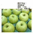 りんご 【送料無料】王林　りんご　約2.5kg　個数　7-8玉　ランク　特選/秀★一部、北海道、沖縄のみ別途送料が必要となる場合があります