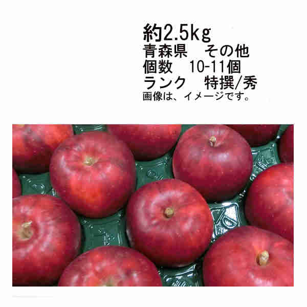 りんご 【送料無料】紅玉　りんご　約2.5kg　青森県　その他　個数　約10-11玉　ランク　特撰/秀★一部、北海道、沖縄のみ別途送料が必要となる場合があります