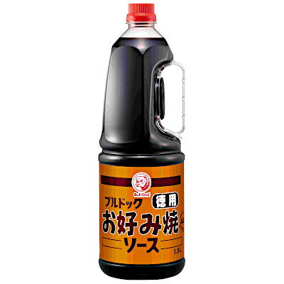 【送料無料1ケース】徳用　お好み焼きソース　ブルドック　1.8L　6本入★一部、北海道、沖縄のみ別途送料が必要となる場合があります