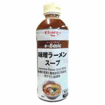 【1ケース】e-Basic 味噌ラーメンスープ エバラ食品 600g 12本入