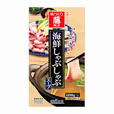 【1ケース】海鮮しゃぶしゃぶスープ　藤商店　600g　10個入