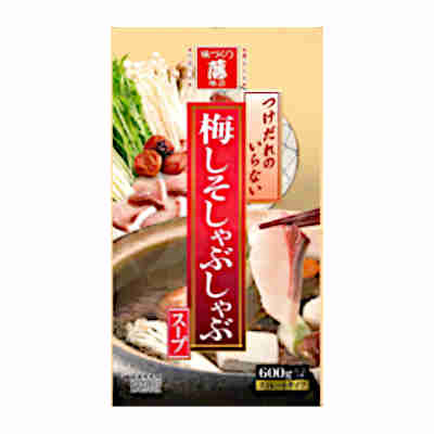 【1ケース】梅しそしゃぶしゃぶスープ　藤商店　600g　10個入