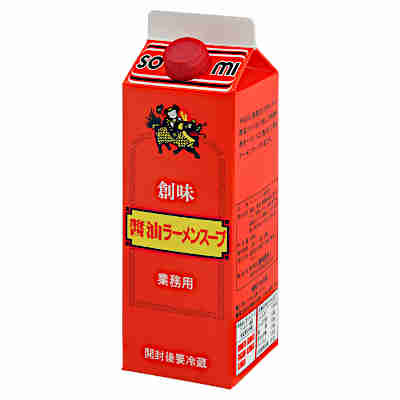 【送料無料1ケース】醤油ラーメンスープ　業務用　創味食品　500ml　紙パック　6本入★一部、北海道、沖縄のみ別途送料が必要となる場合があります