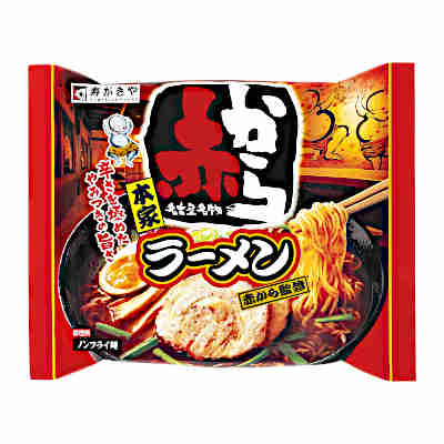 【1ケース】即席袋麺 赤からラーメン 寿がきや 12個入