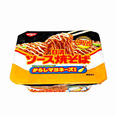 【送料無料1ケース】日清ソース焼そば　からしマヨネーズ　日清食品　12個入★一部、北海道、沖縄のみ別途送料が必要となる場合があります