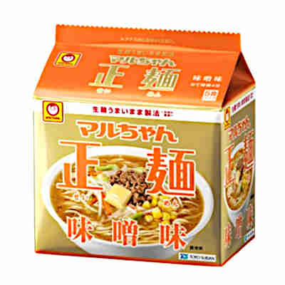 【送料無料1ケース】数量限定特売　マルちゃん正麺　味噌味　東洋水産　5食パック　6個入★一部、北海道、沖縄のみ別途送料が必要となる場合がありますのサムネイル