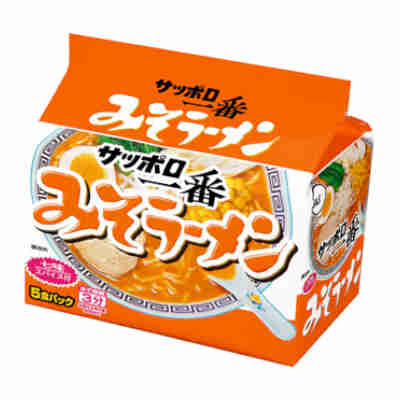 【送料無料1ケース】サッポロ一番 みそラーメン　サンヨー食品　5食パック　6個入り★一部、北海道、沖縄のみ別途送料が必要となる場合..