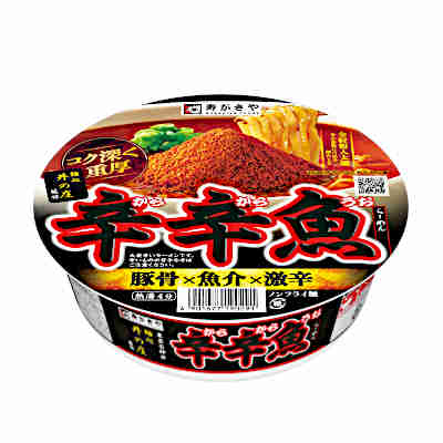 【送料無料1ケース】辛辛魚らーめん　2023年　井の庄監修　寿がきや　12個入★一部、北海道、沖縄のみ別途送料が必要となる場合がありますのサムネイル