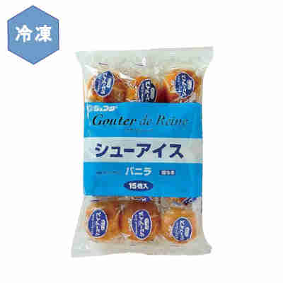 【1ケース】冷凍 シューアイス バニラ 個包装 業務用 JFDA ジェフダ 40mL×15個入 6袋