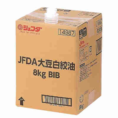 【1ケース】大豆白絞油 BIB バッグインボックス JFDA ジェフダ 8kg