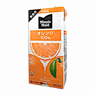 【2ケース】ミニッツメイド オレンジ 業務用 コカコーラ 1L 紙パック 6本入×2